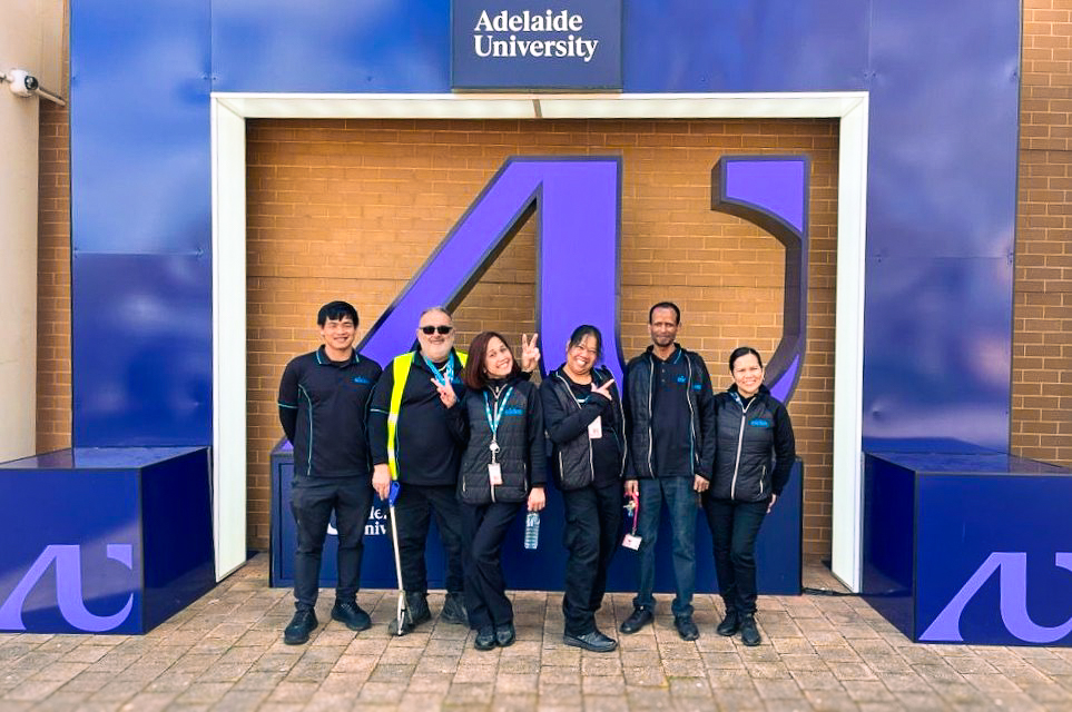 Cleaner team at Mawson Lakes - UniSA
